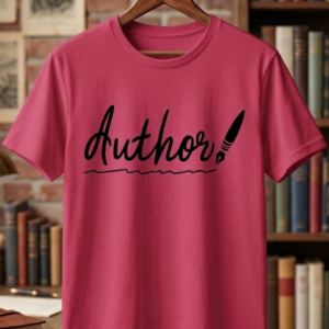 Exclusive Autographed Pink T-Shirt by the Author